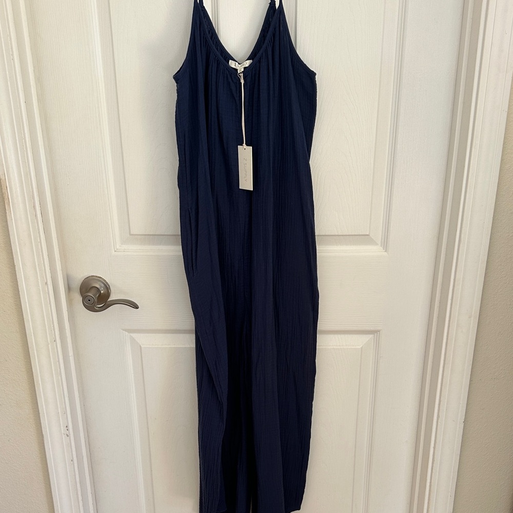 Z Supply Navy Jumpsuit